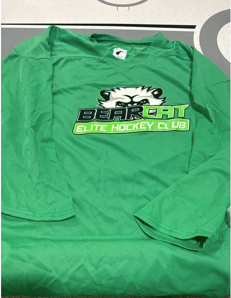 Bearcat Branded Green Hockey Practice Jersey