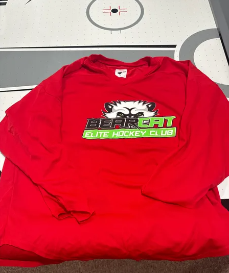 Bearcat Branded Red Hockey Practice Jersey